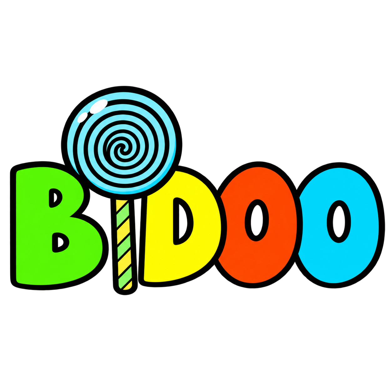 Logo colorido da Bidoo Alimentos